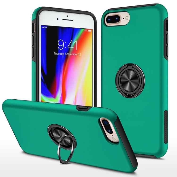 PC + TPU Shockproof Magnetic Protective Case with Invisible Ring Holder, For iPhone 6, For iPhone 6 Plus, For iPhone SE 2022 / SE 2020 / 8 / 7, For iPhone 8 Plus / 7 Plus, For iPhone XS / X, For iPhone XR, For iPhone XS Max, For iPhone 11