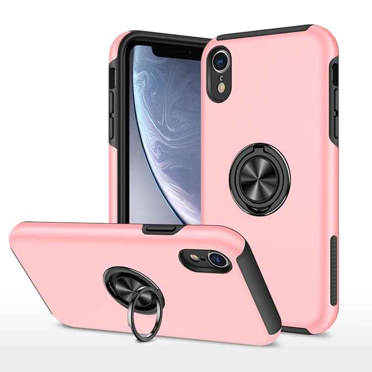 PC + TPU Shockproof Magnetic Protective Case with Invisible Ring Holder, For iPhone 6, For iPhone 6 Plus, For iPhone SE 2022 / SE 2020 / 8 / 7, For iPhone 8 Plus / 7 Plus, For iPhone XS / X, For iPhone XR, For iPhone XS Max, For iPhone 11