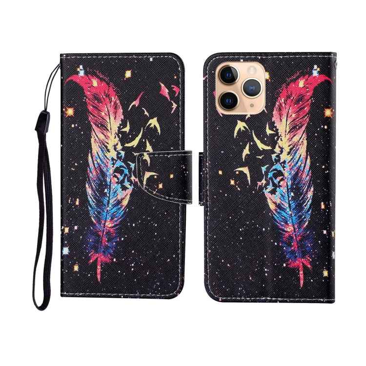 Painted Pattern Horizontal Flip Leathe Case, For iPhone 11, For iPhone 11 Pro, For iPhone 11 Pro Max
