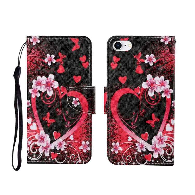 Painted Pattern Horizontal Flip Leathe Case, For iPhone SE (2020)/ 7 /8, For iPhone X, For iPhone XR