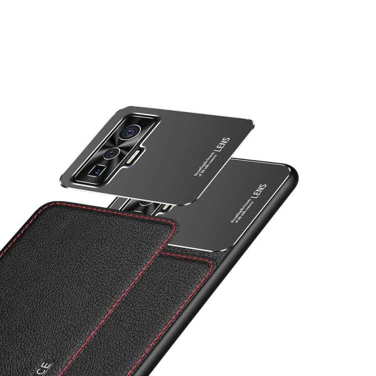 Frosted Metal + Leather Texture Protective Case, For OPPO Reno4 Pro, For vivo X50, For vivo S7, For vivo iQOO 5 5G, For iPhone 11