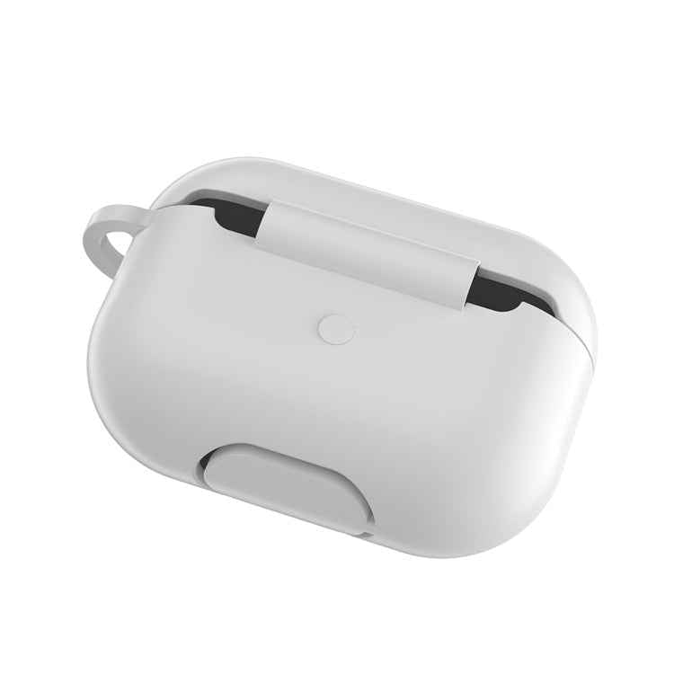 Solid Color Silicone Earphone Protective Case for AirPods 3, with Hook