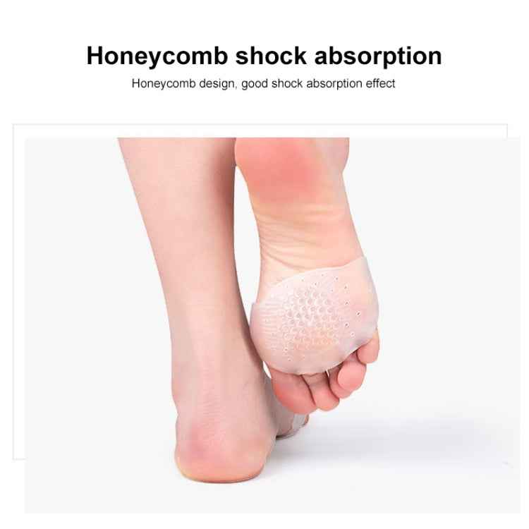 2pcs/Pair 084 Breathable Shockproof Wear-resistant Honeycomb Forefoot Pad, 084