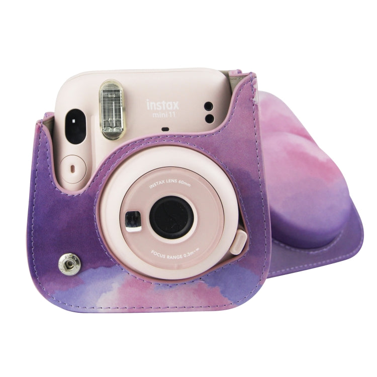 Painted Series Camera Bag with Shoulder Strap for Fujifilm Instax mini 11, For Fujifilm Instax mini 11(Fantasy Cloud), For Fujifilm Instax mini 11(Blue Pastel), For Fujifilm Instax mini 11(Oil Paint), For Fujifilm Instax mini 11(Light Pink Hand-painted...