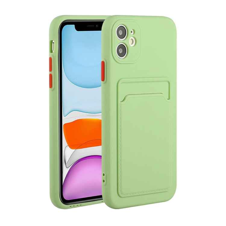 Card Slot Design Shockproof TPU Protective Case, For iPhone 8 & 7, For iPhone 8 Plus & 7 Plus, For iPhone 11, For iPhone 11 Pro