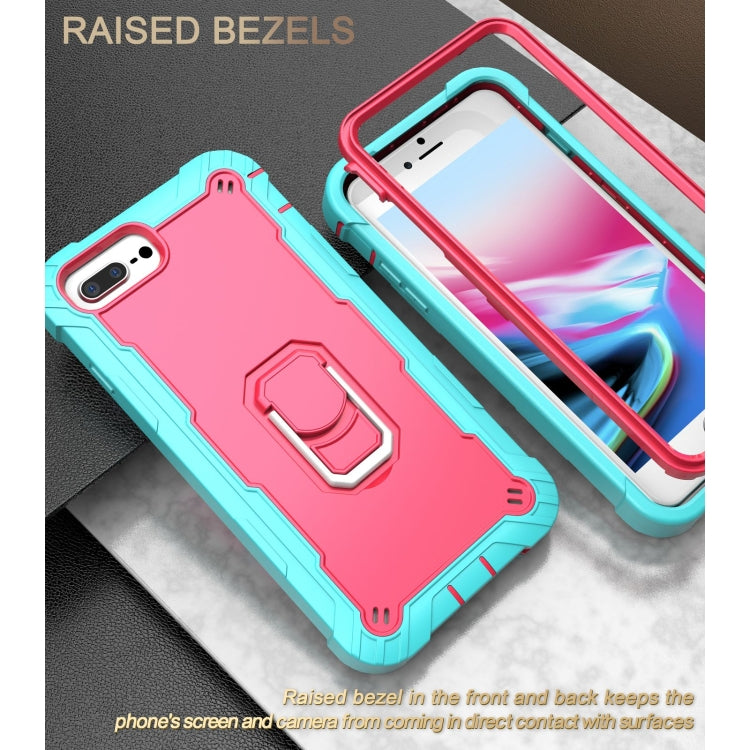PC + Rubber 3-layers Shockproof Protective Case with Rotating Holder, For iPhone 8 Plus / 7 Plus, For iPhone 11, For iPhone 11 Pro, For iPhone 11 Pro Max
