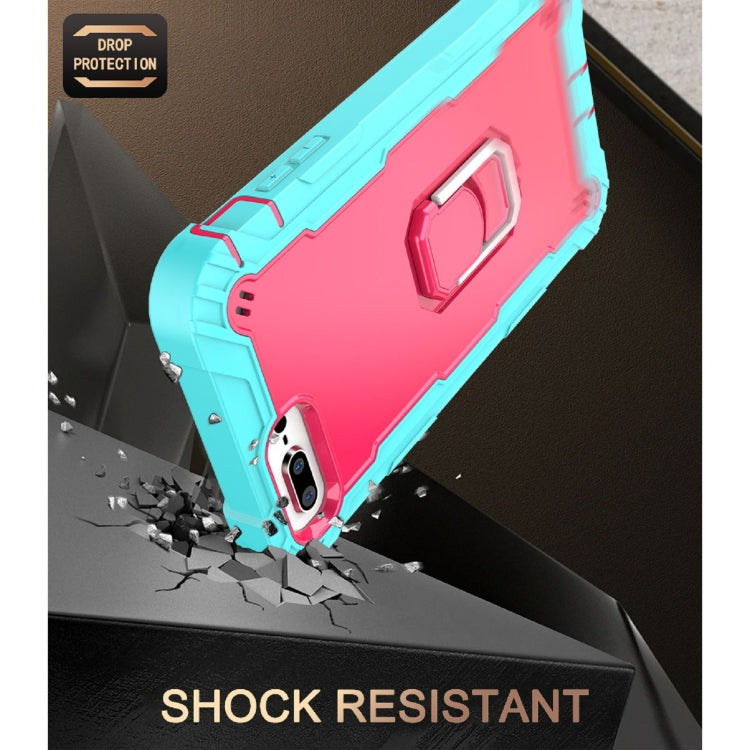 PC + Rubber 3-layers Shockproof Protective Case with Rotating Holder, For iPhone 8 Plus / 7 Plus, For iPhone 11, For iPhone 11 Pro, For iPhone 11 Pro Max