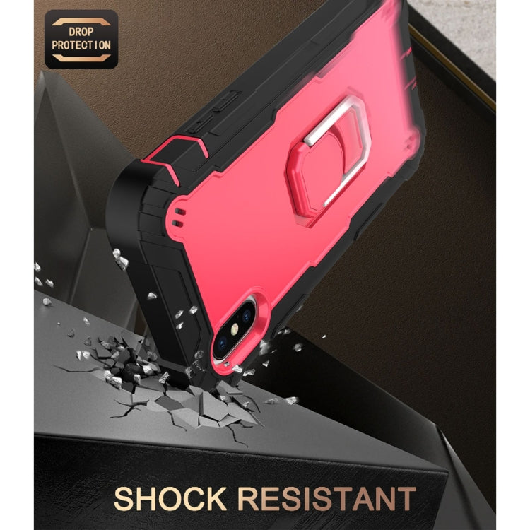 PC + Rubber 3-layers Shockproof Protective Case with Rotating Holder, For iPhone XS / X, For iPhone XR, For iPhone XS Max