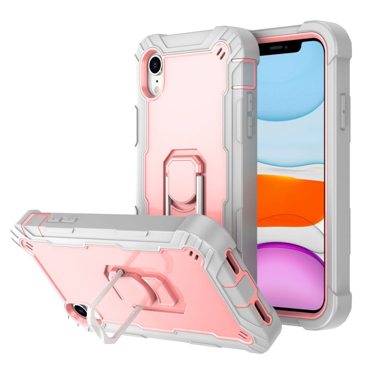 PC + Rubber 3-layers Shockproof Protective Case with Rotating Holder, For iPhone XS / X, For iPhone XR, For iPhone XS Max