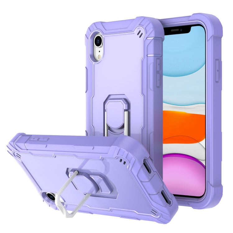 PC + Rubber 3-layers Shockproof Protective Case with Rotating Holder, For iPhone XS / X, For iPhone XR, For iPhone XS Max