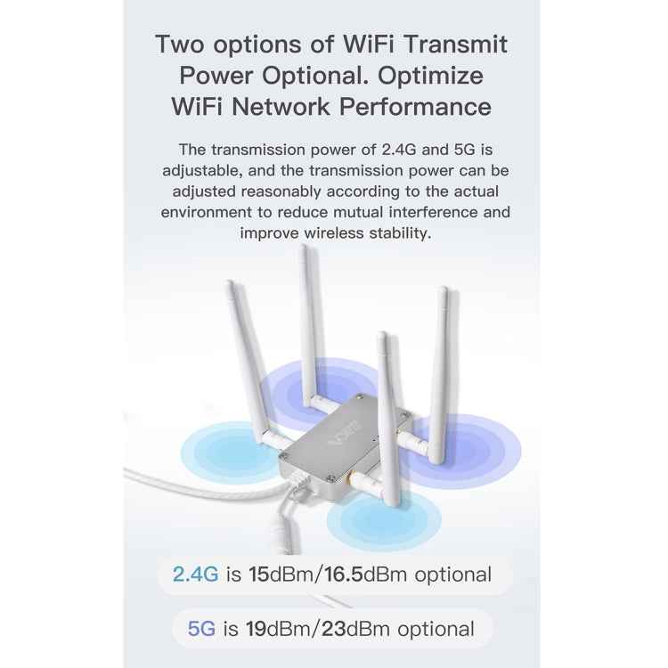 VONETS VBG1200 300Mbps+900Mbps Dual Band Wireless Router Repeater WIFI Base Station with 4 Antennas