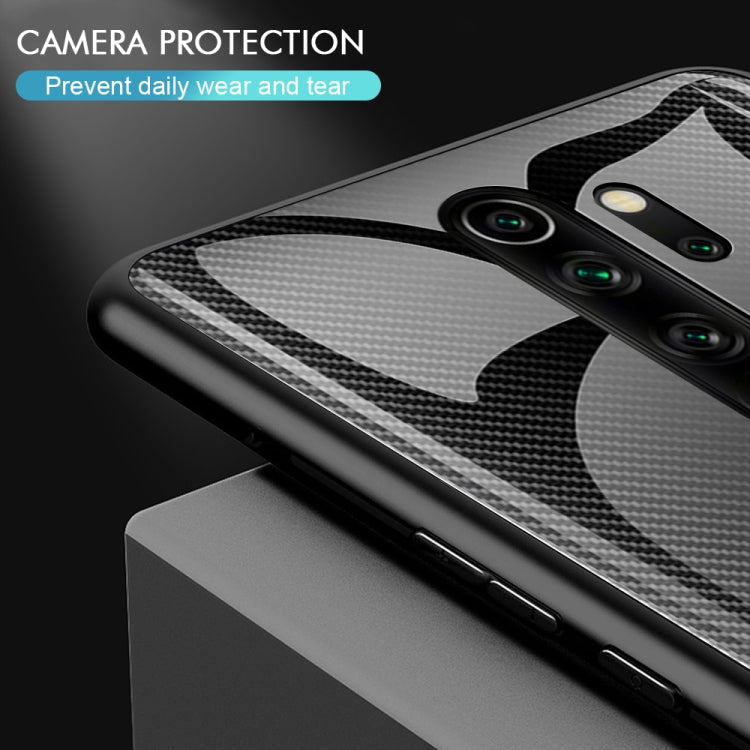 Carbon Fiber Texture Gradient Color Glass Case, For Xiaomi Redmi Note 8 Pro, For Xiaomi Redmi Note 8, For iPhone 11 Pro Max, For iPhone 11