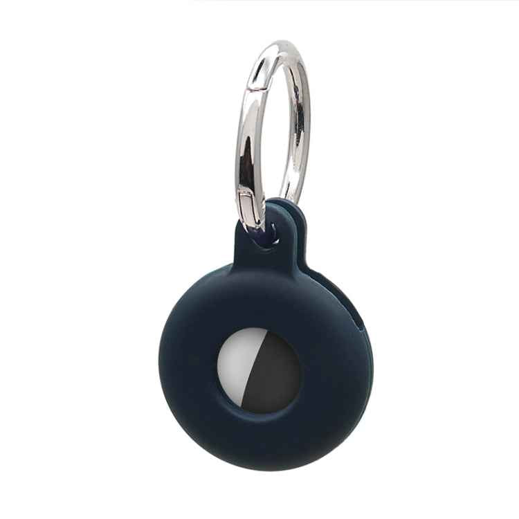 Hollow Anti-scratch Silicone Shockproof Protective Cover Case with Keychain Hook Loop, For AirTag