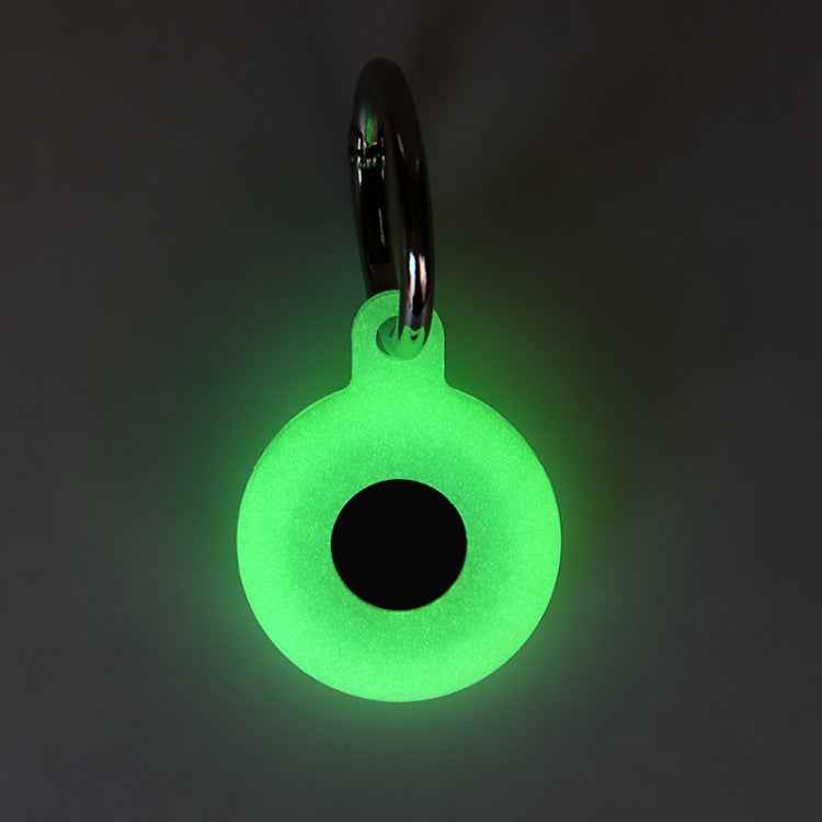 Hollow Anti-scratch Silicone Shockproof Protective Cover Case with Keychain Hook Loop, For AirTag
