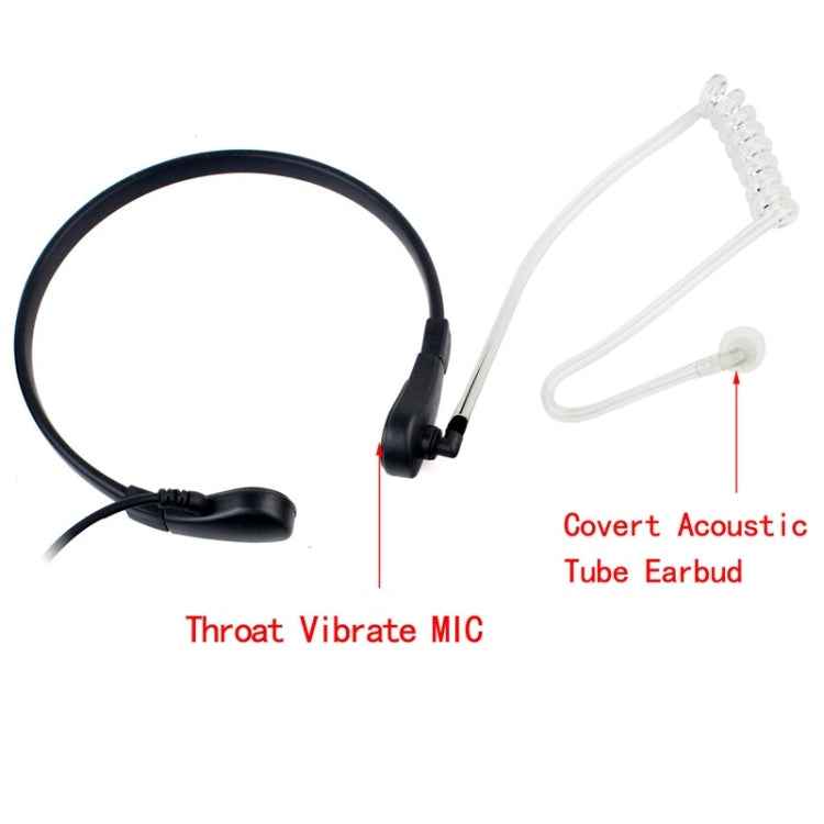 RETEVIS M Throat PTT Covert Acoustic Tube Earphone Speaker Microphone