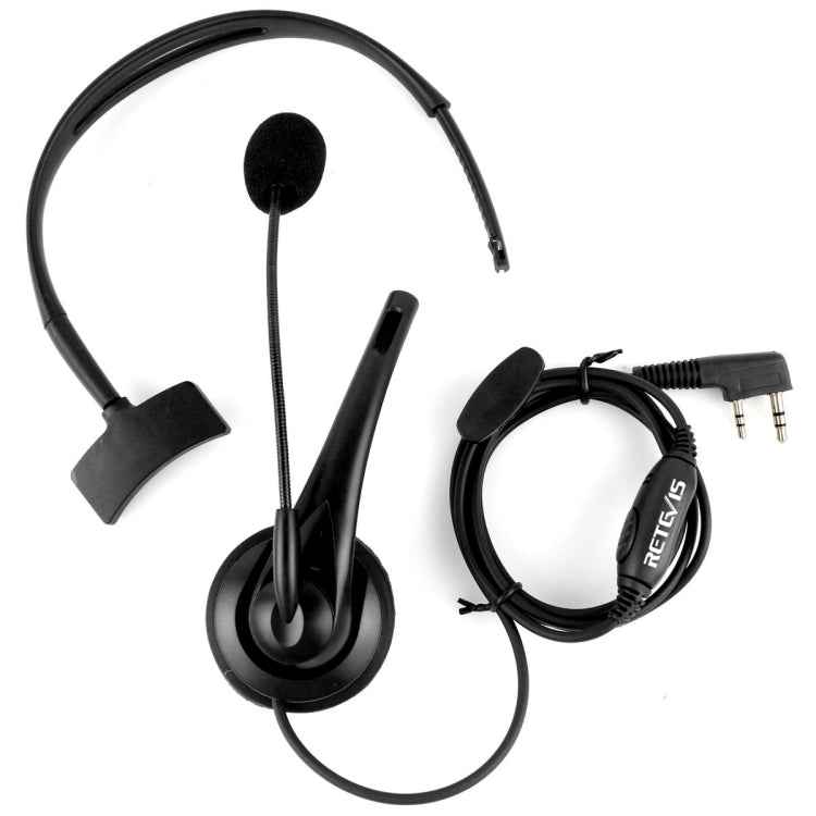 RETEVIS TK 2 Pin PTT Headphone Microphone for H-777 / RT-5R / RT-5RV / RT-B6