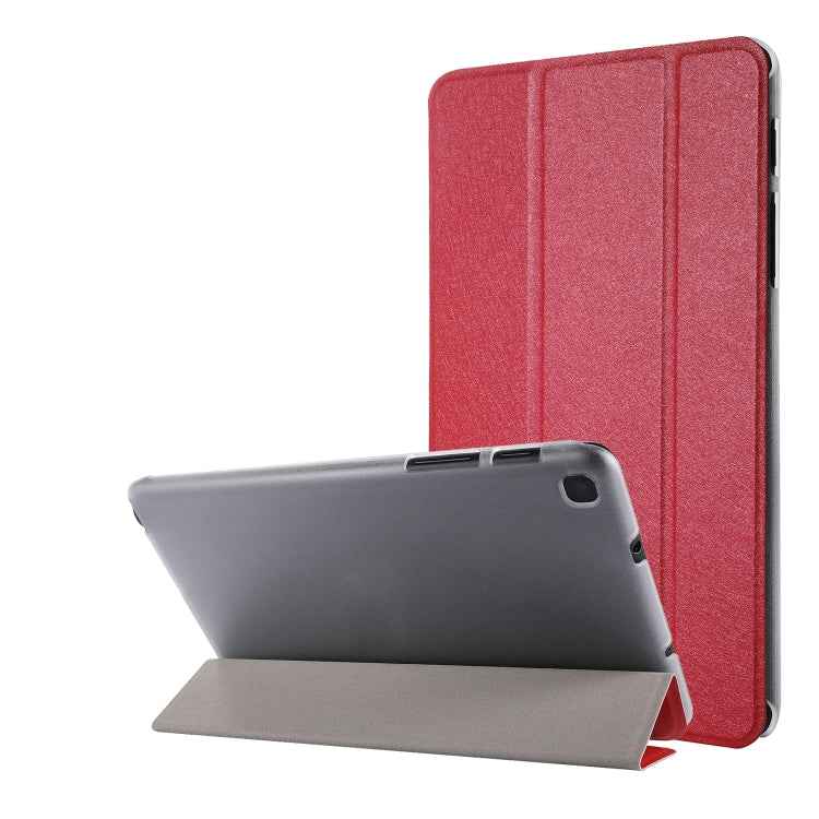 Silk Texture Three-fold Horizontal Flip Leather Case with Holder & Pen Slot, For Samsung Galaxy Tab A7 Lite 8.7 T220 / T225, For iPad Air 13 2025 / 2024 / iPad Pro 12.9 2022 / 2021, For iPad Pro 11 (2021)