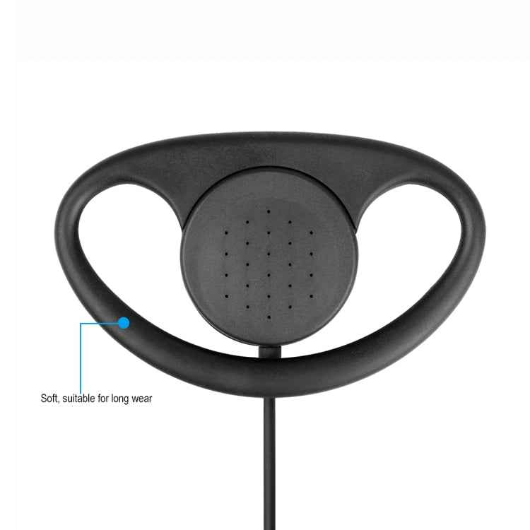 RETEVIS RE-3224 K 2 Pin D-type Earhook Earphone Microphone for H777/RT21/RT22/RT24/RT1/ RT3/RT81