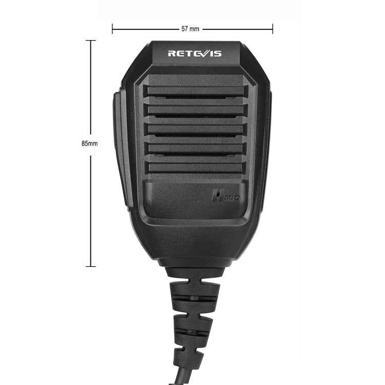 RETEVIS RS-113 2 Pin Remote Speaker Microphone for H777/UV5R/RT21/RT1/RT3