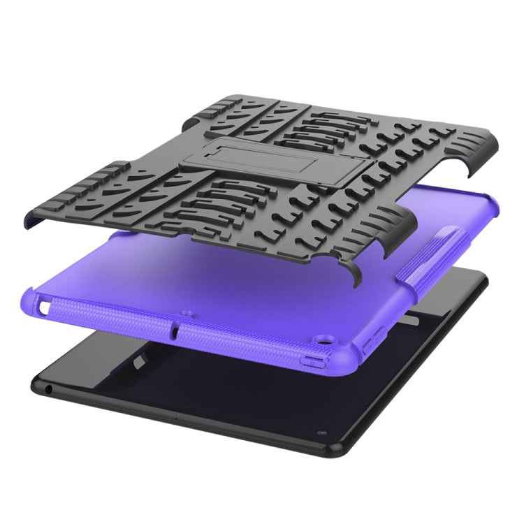 Tire Texture TPU + PC Shockproof Case with Holder, For iPad 10.2