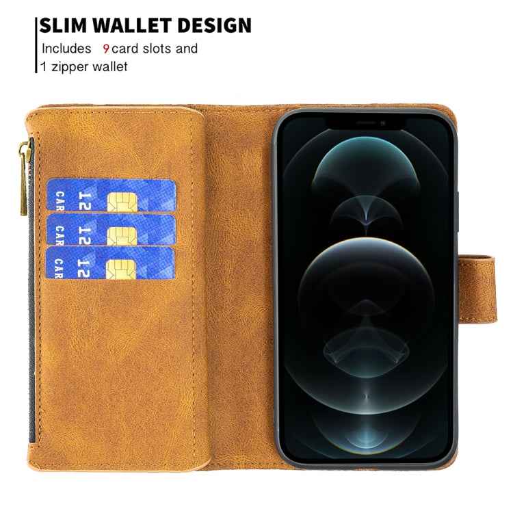 Flying Butterfly Embossing Pattern Zipper Horizontal Flip Leather Case with Holder & Card Slots & Wallet, For iPhone 12, For iPhone 12 Pro, For iPhone 12 Pro Max, For Nokia 1.4, For Nokia 3.4