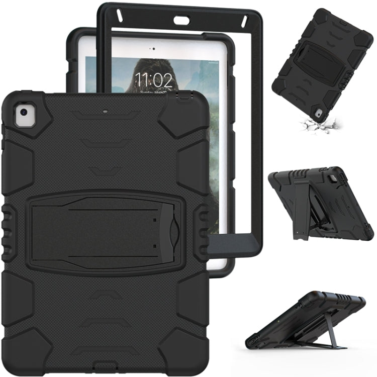 3-Layer Protection Screen Frame + PC + Silicone Shockproof Combination Case with Holder, For iPad 9.7 (2018) / (2017) / Air 2 / Pro 9.7, For iPad 10.2 2021 / 2020 / 2019, For iPad Pro 10.5 (2019) / (2017)