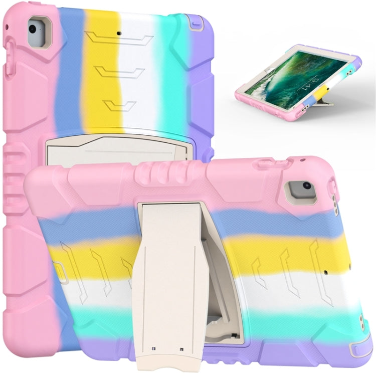 3-Layer Protection Screen Frame + PC + Silicone Shockproof Combination Case with Holder, For iPad 9.7 (2018) / (2017) / Air 2 / Pro 9.7, For iPad 10.2 2021 / 2020 / 2019, For iPad Pro 10.5 (2019) / (2017)