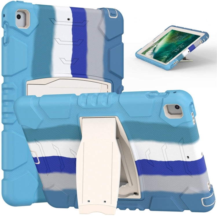 3-Layer Protection Screen Frame + PC + Silicone Shockproof Combination Case with Holder, For iPad 9.7 (2018) / (2017) / Air 2 / Pro 9.7, For iPad 10.2 2021 / 2020 / 2019, For iPad Pro 10.5 (2019) / (2017)