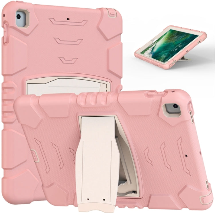 3-Layer Protection Screen Frame + PC + Silicone Shockproof Combination Case with Holder, For iPad 9.7 (2018) / (2017) / Air 2 / Pro 9.7, For iPad 10.2 2021 / 2020 / 2019, For iPad Pro 10.5 (2019) / (2017)