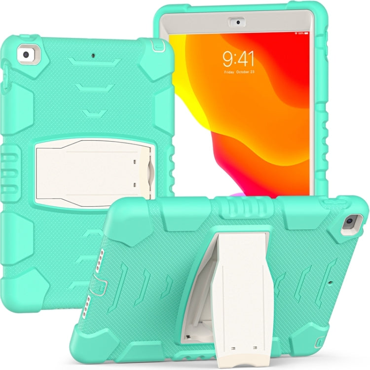 3-Layer Protection Screen Frame + PC + Silicone Shockproof Combination Case with Holder, For iPad 9.7 (2018) / (2017) / Air 2 / Pro 9.7, For iPad 10.2 2021 / 2020 / 2019, For iPad Pro 10.5 (2019) / (2017)