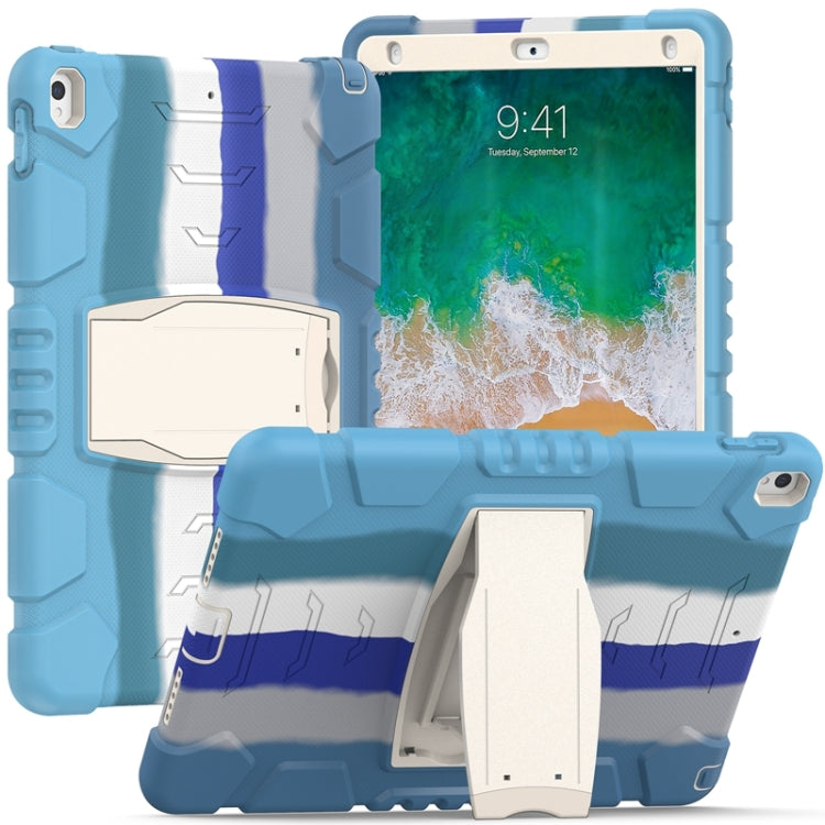 3-Layer Protection Screen Frame + PC + Silicone Shockproof Combination Case with Holder, For iPad 9.7 (2018) / (2017) / Air 2 / Pro 9.7, For iPad 10.2 2021 / 2020 / 2019, For iPad Pro 10.5 (2019) / (2017)