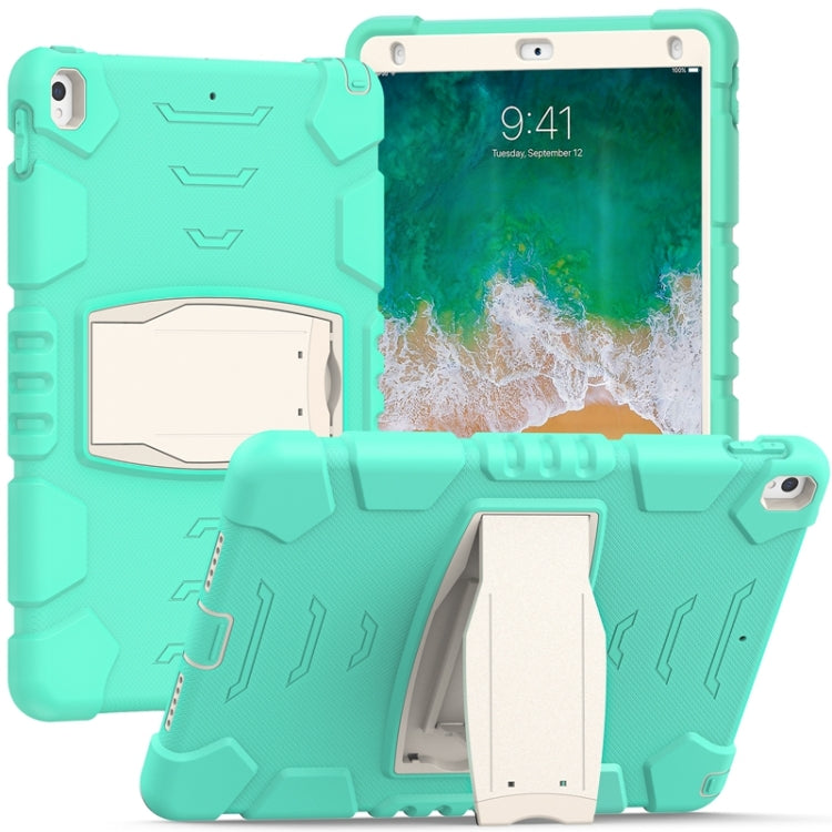 3-Layer Protection Screen Frame + PC + Silicone Shockproof Combination Case with Holder, For iPad 9.7 (2018) / (2017) / Air 2 / Pro 9.7, For iPad 10.2 2021 / 2020 / 2019, For iPad Pro 10.5 (2019) / (2017)