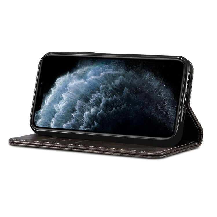 Baroque Simple Horizontal Flip Leather Case, with Holder & Card Slots & Wallet, For iPhone 11, For iPhone 11 Pro, For iPhone 11 Pro Max, For iPhone XS / X, For iPhone SE 2022 / SE 2020 / 8 / 7, For iPhone 8 Plus / 7 Plus, For iPhone XR, For iPhone XS Max