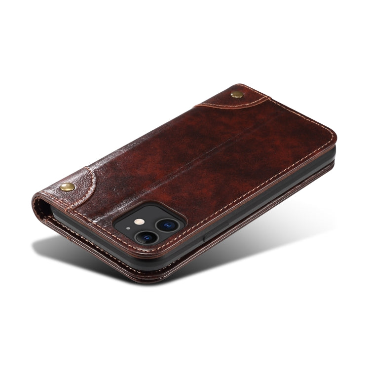 Baroque Simple Horizontal Flip Leather Case, with Holder & Card Slots & Wallet, For iPhone 11, For iPhone 11 Pro, For iPhone 11 Pro Max, For iPhone XS / X, For iPhone SE 2022 / SE 2020 / 8 / 7, For iPhone 8 Plus / 7 Plus, For iPhone XR, For iPhone XS Max