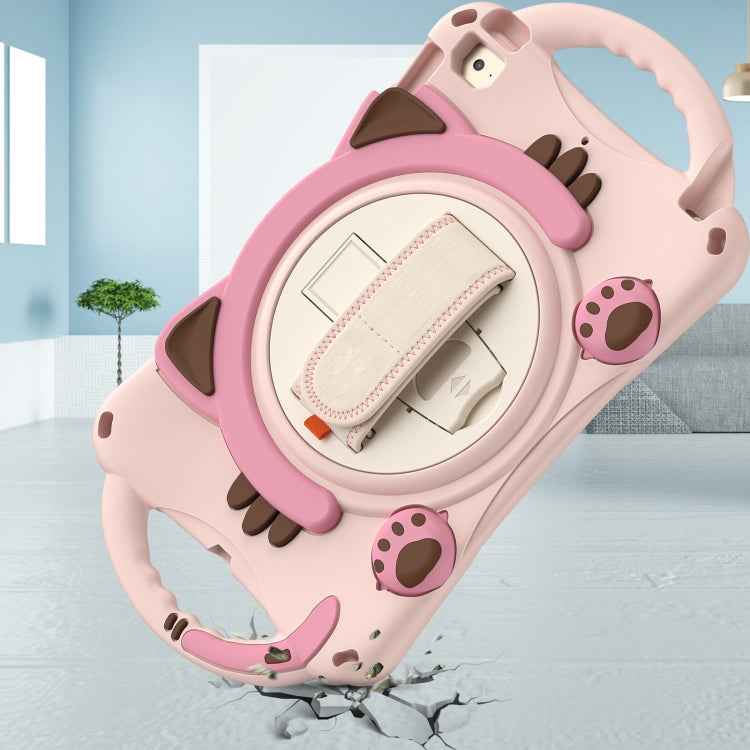 Cute Cat King Kids Shockproof EVA Protective Case with Holder & Shoulder Strap & Handle, For iPad mini 5 / 4 / 3 / 2 /1