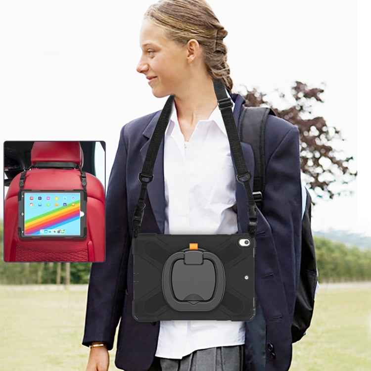 Silicone + PC Protective Case with Holder & Shoulder Strap, For iPad Pro 10.5 2017 / Air 10.5 2019
