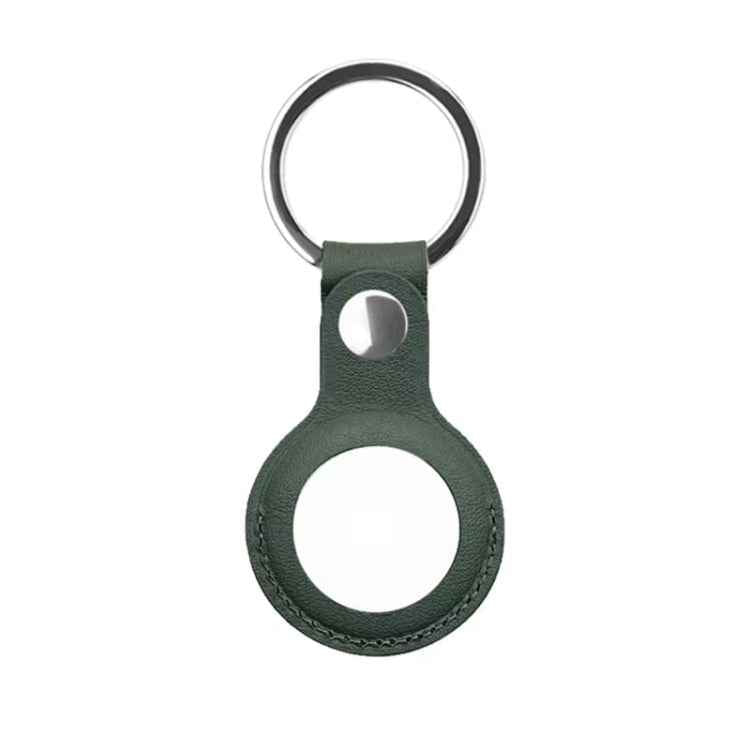 Mutural PU Leather Protective Case with Key Ring for AirTag 2nd Gen / AirTag 1st Gen