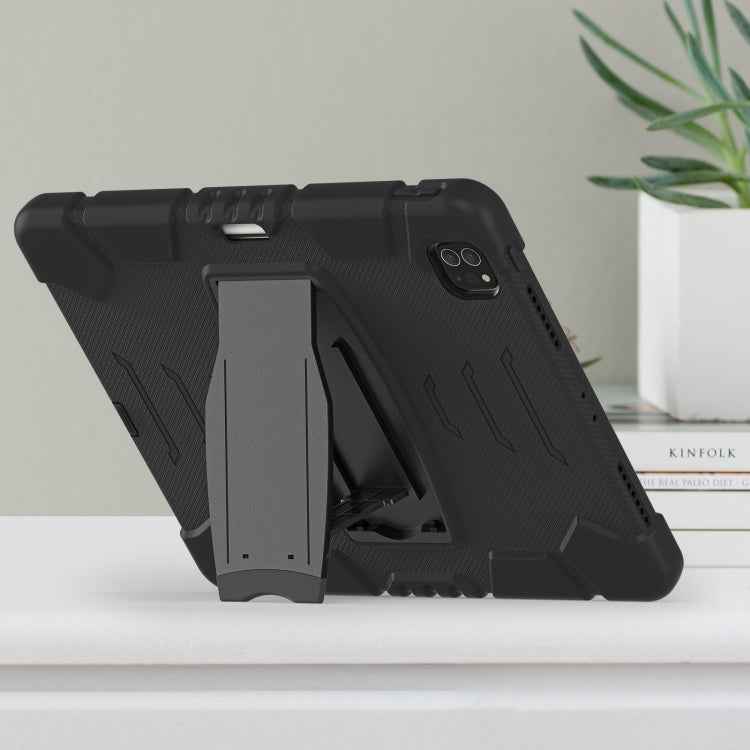 3-Layer Protection Screen Frame + PC + Silicone Shockproof Combination Case with Holder, For iPad Pro 12.9 2022 / 2021, For iPad Pro 12.9 2020