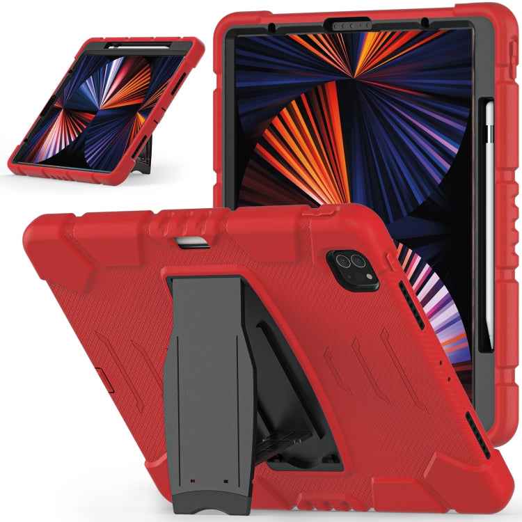 3-Layer Protection Screen Frame + PC + Silicone Shockproof Combination Case with Holder, For iPad Pro 12.9 2022 / 2021, For iPad Pro 12.9 2020