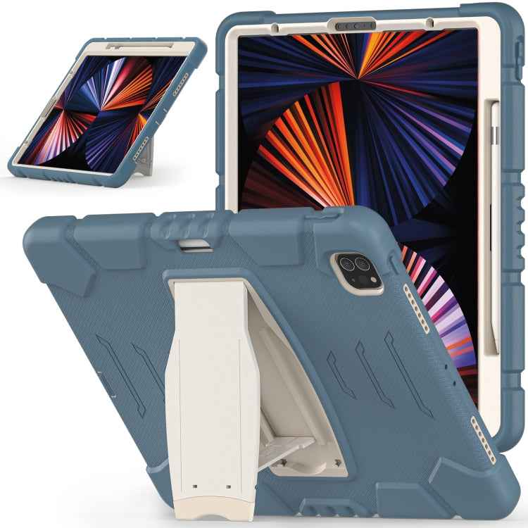 3-Layer Protection Screen Frame + PC + Silicone Shockproof Combination Case with Holder, For iPad Pro 12.9 2022 / 2021, For iPad Pro 12.9 2020