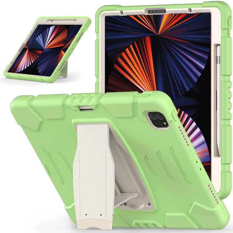 3-Layer Protection Screen Frame + PC + Silicone Shockproof Combination Case with Holder, For iPad Pro 12.9 2022 / 2021, For iPad Pro 12.9 2020
