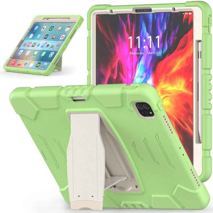 3-Layer Protection Screen Frame + PC + Silicone Shockproof Combination Case with Holder, For iPad Pro 12.9 2022 / 2021, For iPad Pro 12.9 2020
