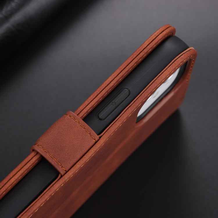 AZNS Skin Feel Calf Texture Horizontal Flip Leather Case with Card Slots & Holder & Wallet, For iPhone 12 / 12 Pro, For iPhone 12 Mini