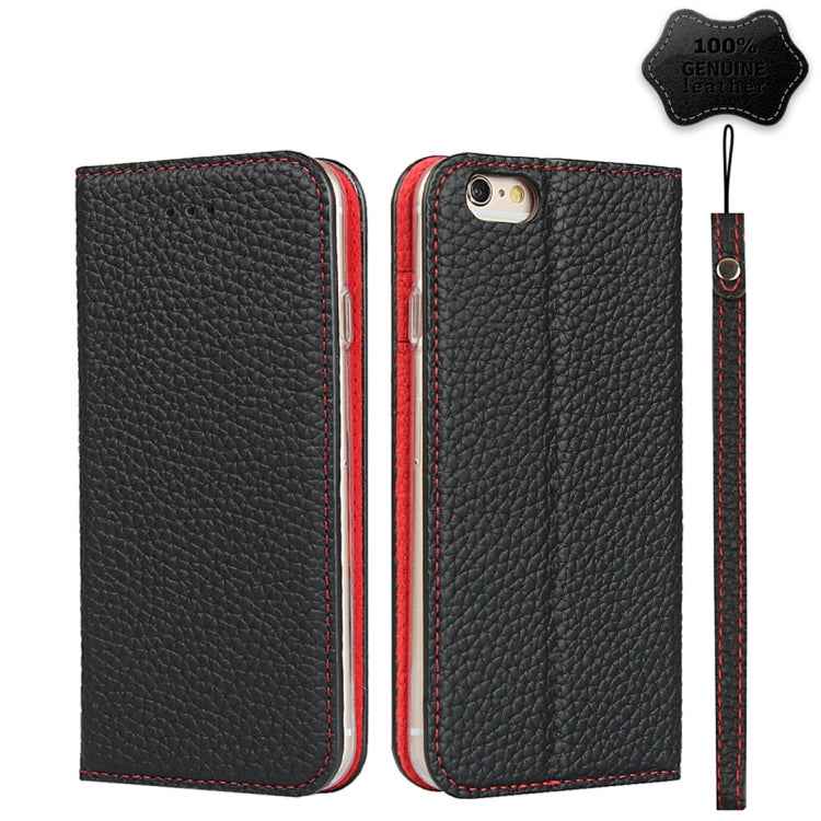 Litchi Texture Horizontal Flip Top Layer Cowhide Leather Case with Holder & Card Slots & Wallet & Strap & Wire Winder, For iPhone 6 & 6s, For iPhone 6 Plus & 6s Plus, For iPhone XR, For iPhone XS Max