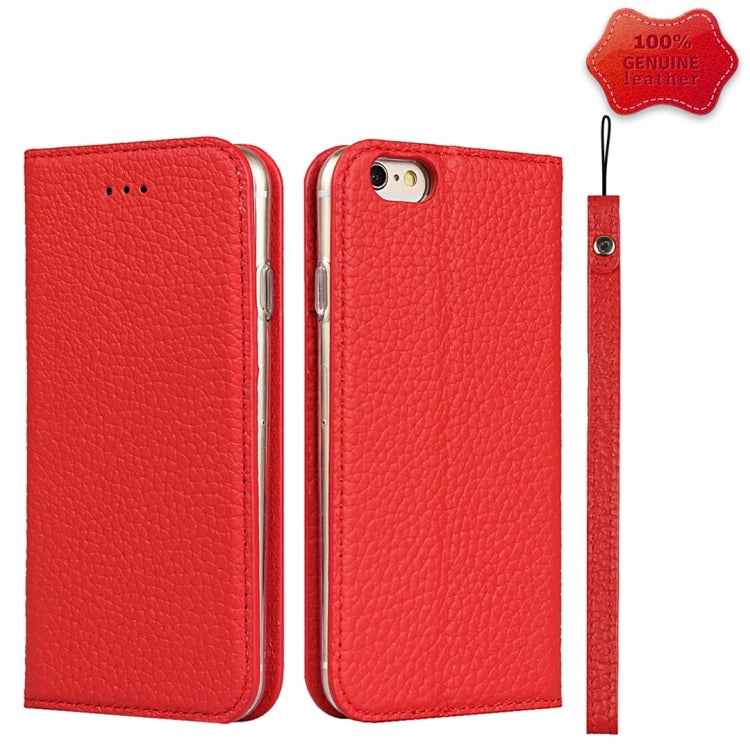 Litchi Texture Horizontal Flip Top Layer Cowhide Leather Case with Holder & Card Slots & Wallet & Strap & Wire Winder, For iPhone 6 & 6s, For iPhone 6 Plus & 6s Plus, For iPhone XR, For iPhone XS Max