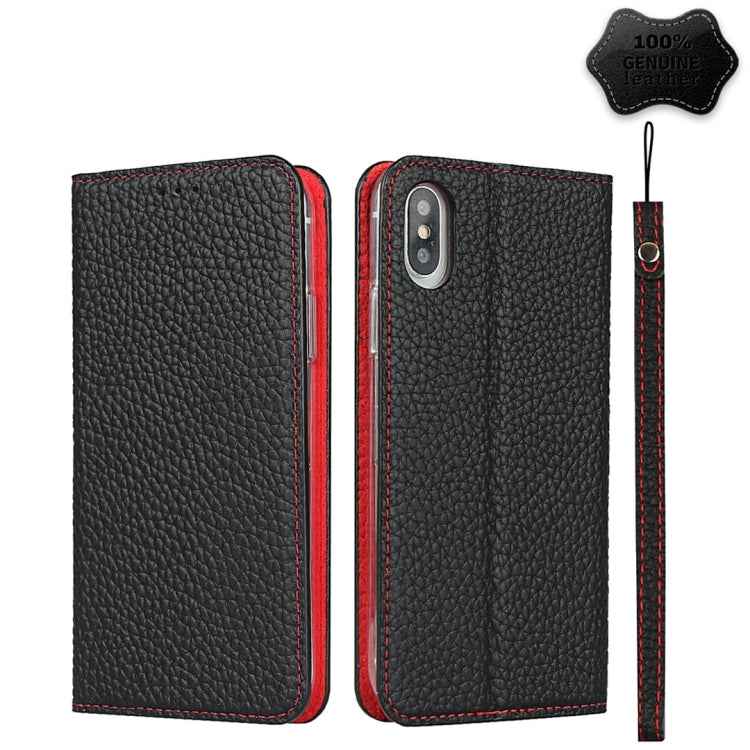 Litchi Texture Horizontal Flip Top Layer Cowhide Leather Case with Holder & Card Slots & Wallet & Strap & Wire Winder, For iPhone 6 & 6s, For iPhone 6 Plus & 6s Plus, For iPhone XR, For iPhone XS Max