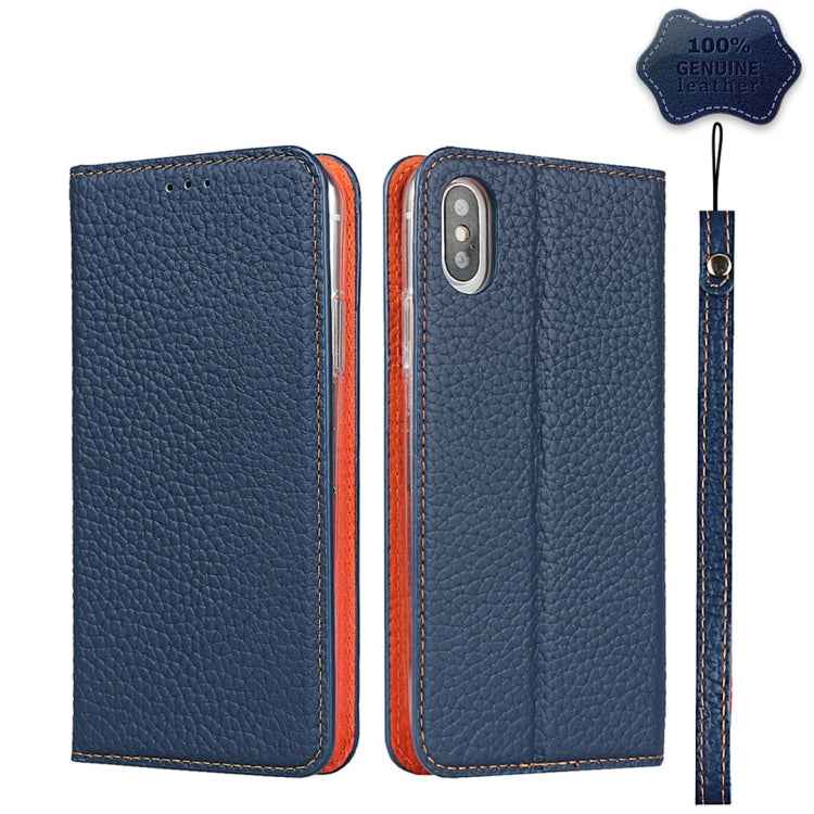 Litchi Texture Horizontal Flip Top Layer Cowhide Leather Case with Holder & Card Slots & Wallet & Strap & Wire Winder, For iPhone 6 & 6s, For iPhone 6 Plus & 6s Plus, For iPhone XR, For iPhone XS Max
