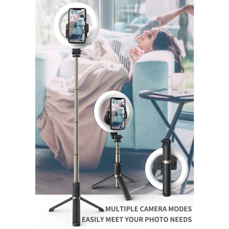 Q07 6 Inch Ring Light Portable Bluetooth Selfie Stick Tripod