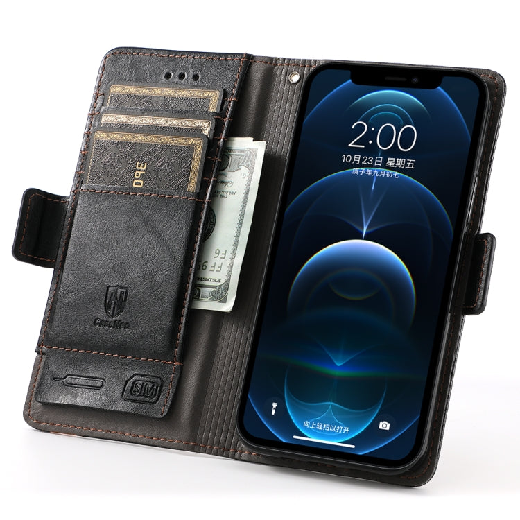CaseNeo Business Splicing Dual Magnetic Buckle Horizontal Flip PU Leather Case with Holder & Card Slots & Wallet, For iPhone 12 mini, For iPhone 12 / 12 Pro, For iPhone 12 Pro Max, For iPhone 11 Pro, For iPhone 11, For iPhone 11 Pro Max