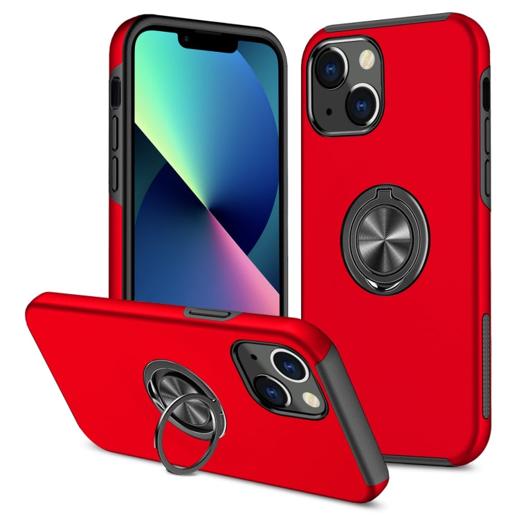 PC + TPU Shockproof Magnetic Protective Case with Invisible Ring Holder, For iPhone 13 mini, For iPhone 13, For iPhone 13 Pro, For iPhone 13 Pro Max